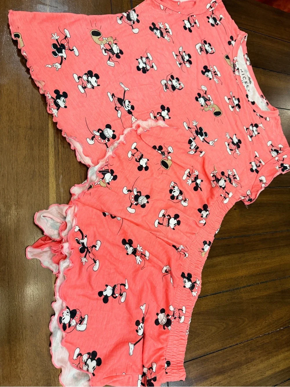 NWOT Disney Mickey Minnie Mouse Pajama Short Set M - Picture 8 of 8